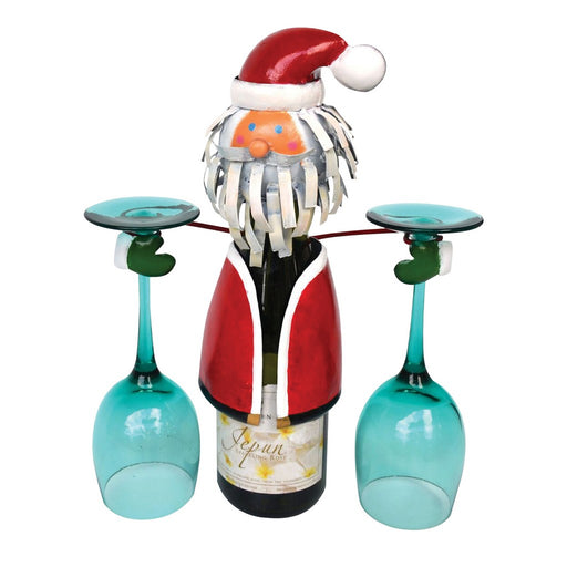 Santa Bottle & Glass Holder