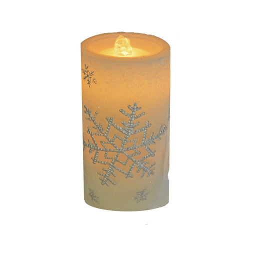 LED Snowflake Wax Candle Fountain