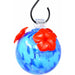 Shades of Blue Glass Hummingbird Feeder
