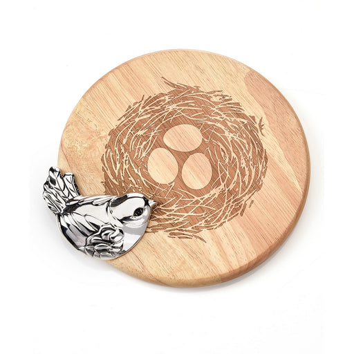 Bird Oak Cheese Board with Spreader