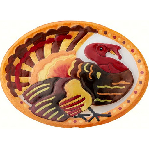 Turkey Oval Platter - 14x10 Inches - TBD