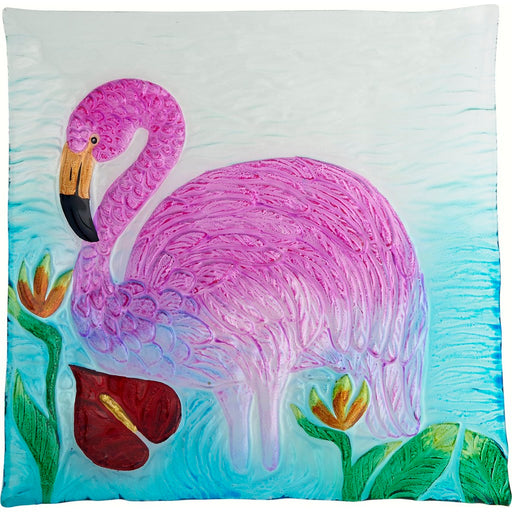 Flamingo Platter - 12 Inch Square
