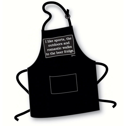 I like sports, the outdoors, and romantic walks Apron