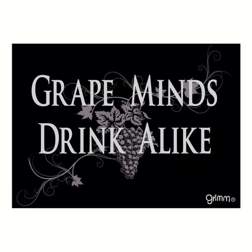 Magnet, Humorous Sayings, Grape Minds Drink Alike