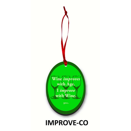 Wine Improves with Age Christmas Ornament