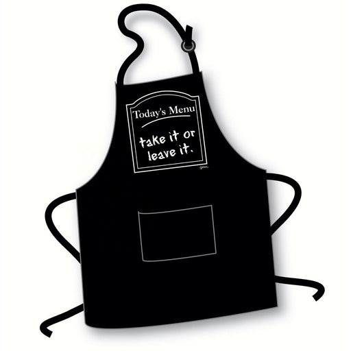 Today's Menu Take It or Leave It Apron