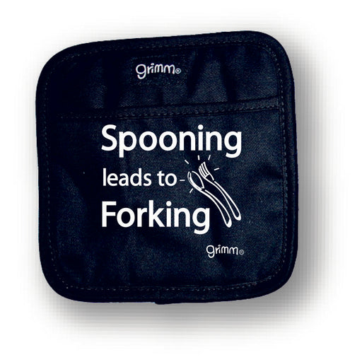 Pot Holder  Spooning Leads to Forking