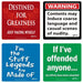 Set of 4 Word Coasters-3.5 inches Square Coasters Boxed