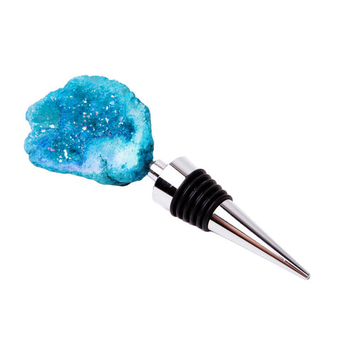 Gemstoppers - Turquoise Aura Half-Geode Quartz