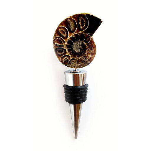 Ammonite Half-Cut Bottle Stopper