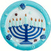 Menorah Platter - Round 11.75 Inch
