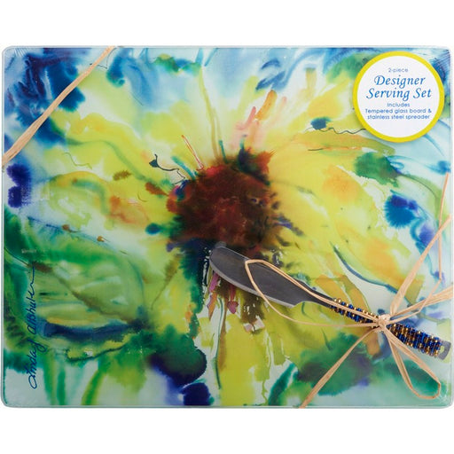 Cheese Board - Sunflower. Rect. 10x8 Inch