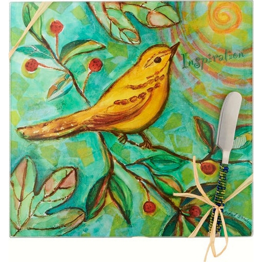 Cheese Board - Bird - Inspiration - Square 9 Inch