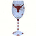 Wine Glass (12oz) - Texas Longhorn