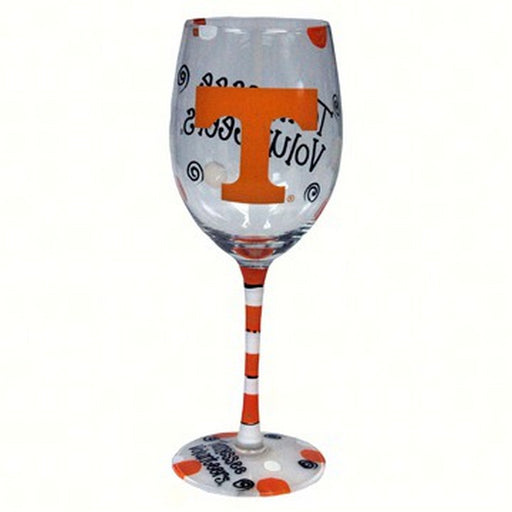 Wine Glass (12 oz) - Tennessee Volunteers