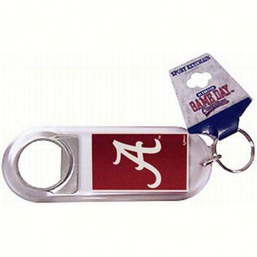 Lucite Logo Bottle Opener Keychain - Alabama Crimson Tide