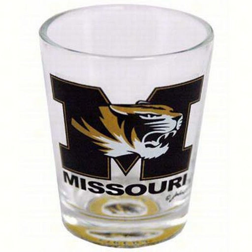 Shot Glass Bullseye Bottom - Mizzou Tigers