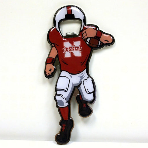 Bottle Opener Magnet Metal - Nebraska Cornhuskers