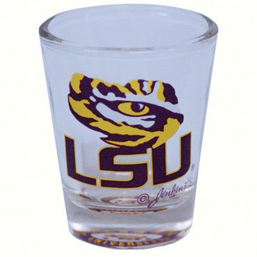 Shot Glass Bullseye Bottom - LSU Tigers