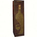 Hand Painted Liquid Gold Wine Bottle Bag - Gold