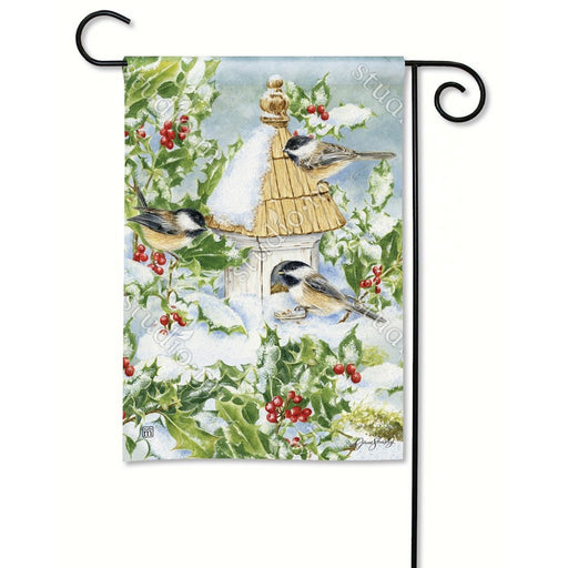 Chickadee Welcome Garden Flag