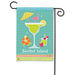 Cocktail Time Garden Flag