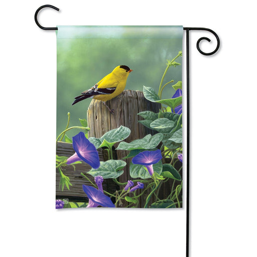 Goldfinch Perch Garden Flag