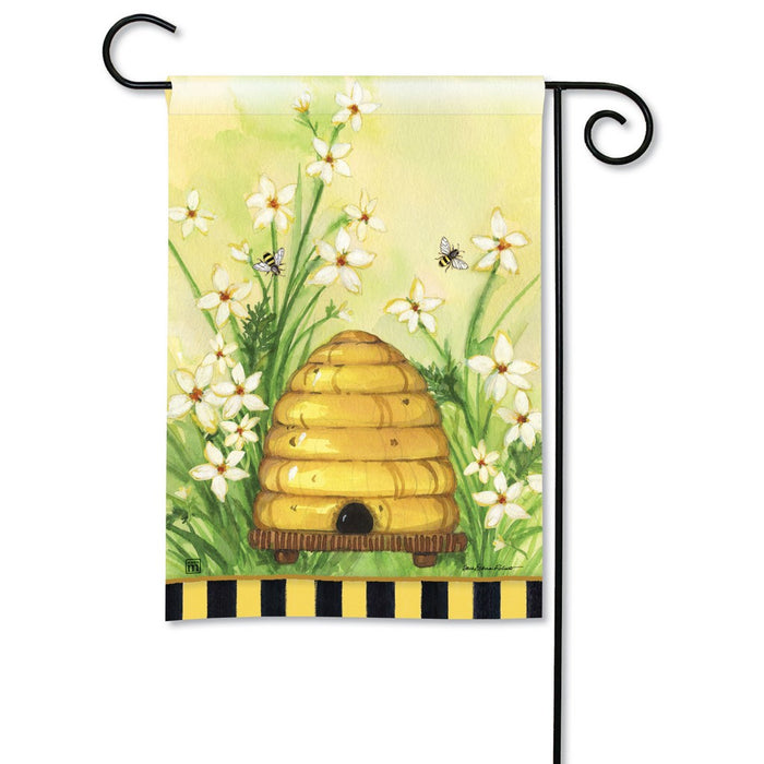 Bee Skep Garden Flag