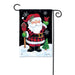 Buffalo Check Santa Garden Flag