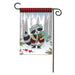 Winter Fun Raccoon Garden Flag