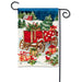 Christmas Farm Wagon Garden Flag