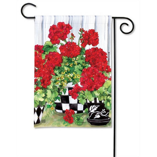 Geranium Flowers Garden Flag