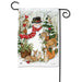 Woodland Snowman Garden Flag