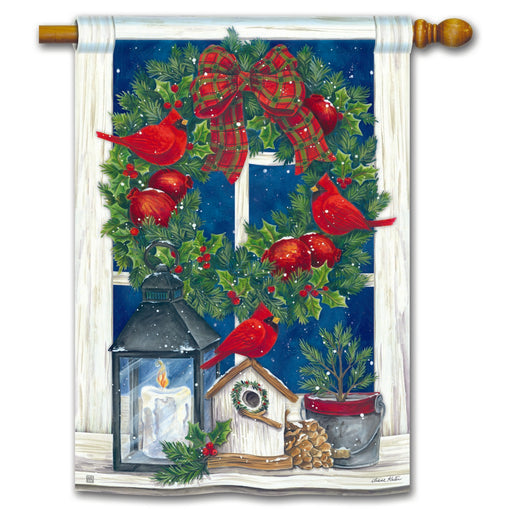 Wreath in the Window Standard Flag