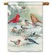 Winter Bird Feeding Standard Flag