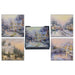 Thomas Kinkade Winter Scenes Glass Coaster Set of 4