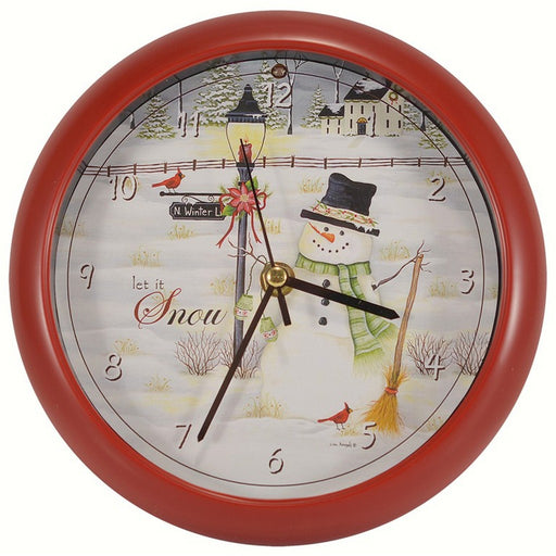 Let it Snow 8 inch Sound Clock