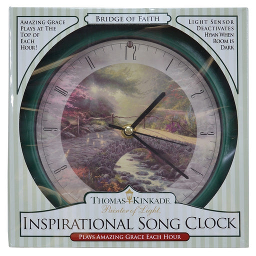 Bridge of Faith Kinkade 8 inch Clock