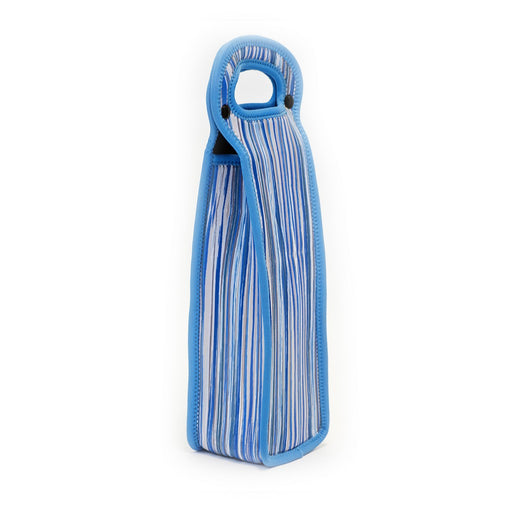 Neoprene Wine Tote Single Bottle - True Blue
