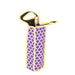 Neoprene Single Wine Bottle Tote - Purple & Yellow