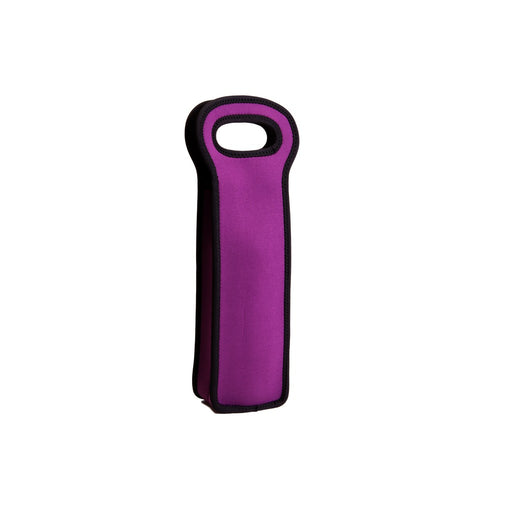 Neoprene Wine Tote Single Bottle - Purple