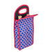 Neoprene Double Wine Bottle Bag - Red & Blue