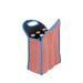 Neoprene 6 Pack Beer Tote - Orange & Blue