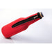 Neoprene Beer Bottle Jacket withZipper - Red