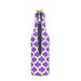 Neoprene Beer Bottle Jacket withZipper - Purple & Yellow
