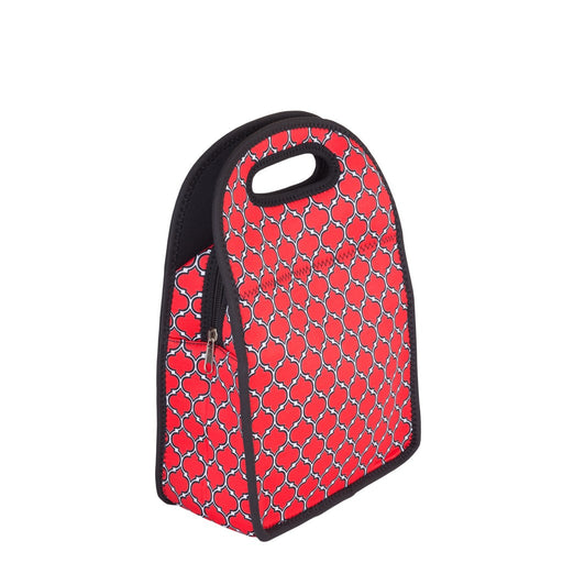 Neoprene Lunch Tote - Red & Black