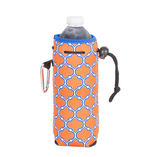 Neoprene Water Bottle Cooler - Orange & Blue