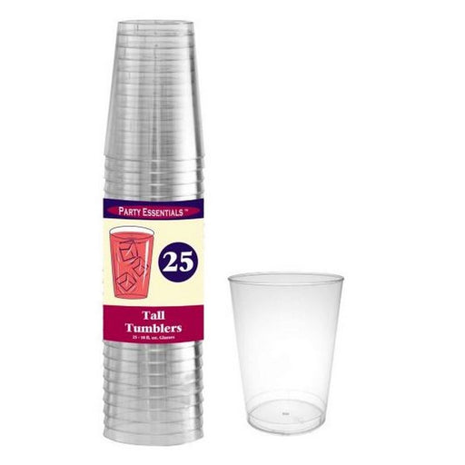 10 oz Tumblers Clear 25 ct