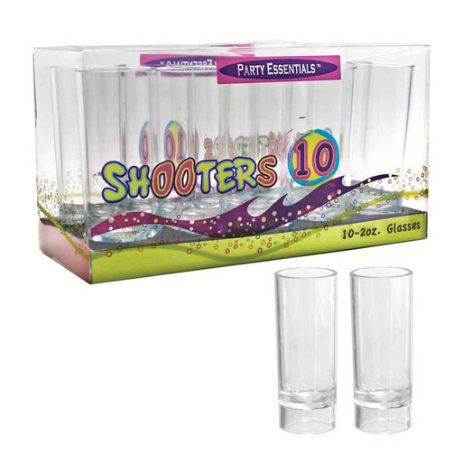 2 oz Shooter Glasses Clear 10 ct boxes