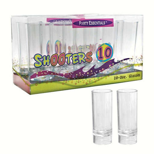 2 oz Shooter Glasses Clear 10 ct boxes
